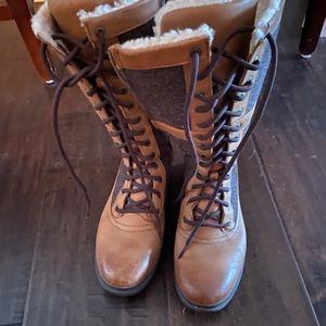 Ugh tall lace up boots